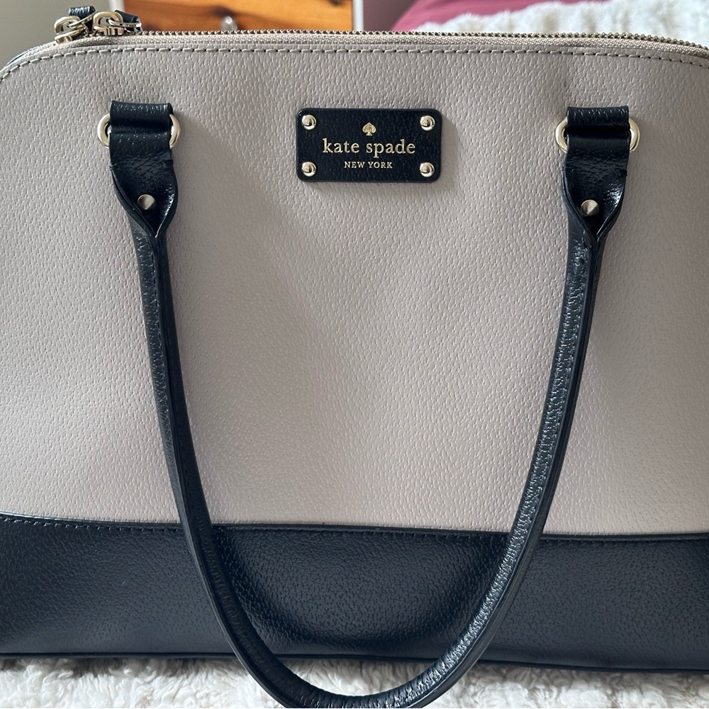 Kate Spade Black and Cream Women's Bag